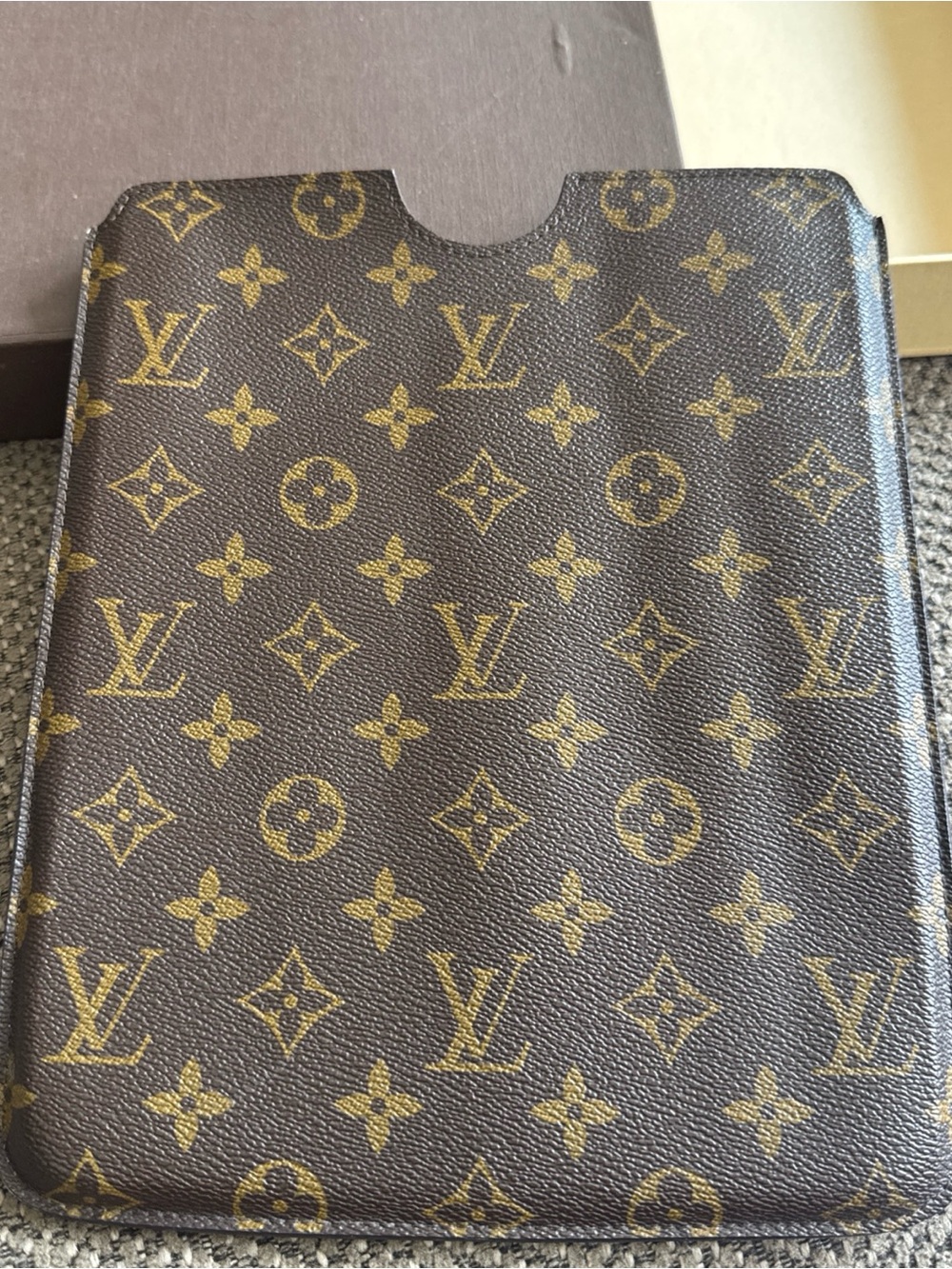 Louis Vuitton Monogram iPad Sleeve in Brown Canvas